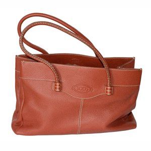 Tod's Rust color Leather Handbag